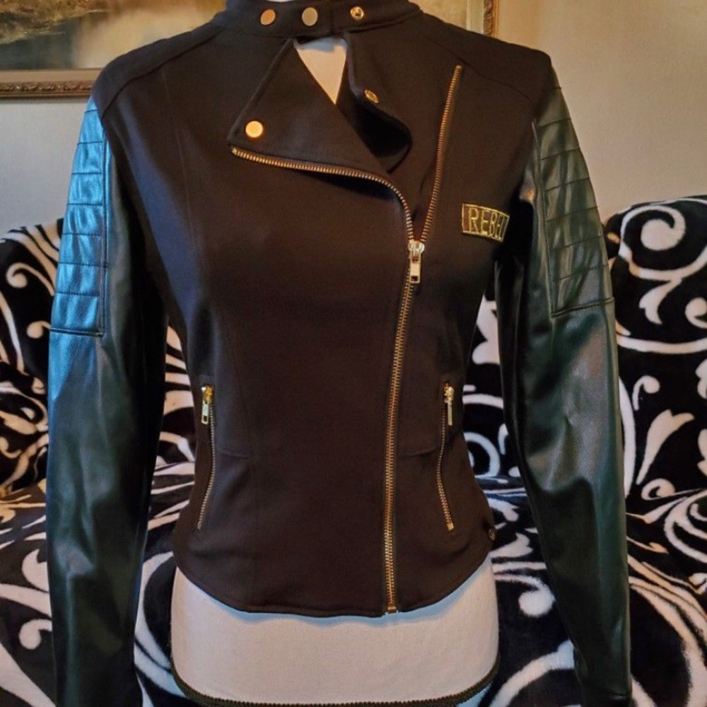 Star Wars Rebel Black Leather Jacket